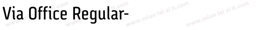Via Office Regular字体转换